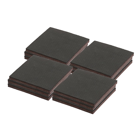 Prime-Line Heavy-Duty Non-Slip Furniture Pads, Triple Layer Pads, 4 in. x 4 in. 36 Pack MP76710